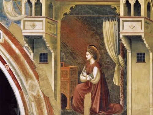 Giotto, Vergine annunciata