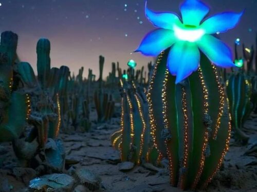 Deserti brillanti: la magia dei fiori bioluminescenti